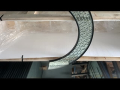 Kính chì trang trí hình lưỡi liềm tất cả các loại kính trang sức trong suốt bằng kẽm dùng cho cửa ra vào