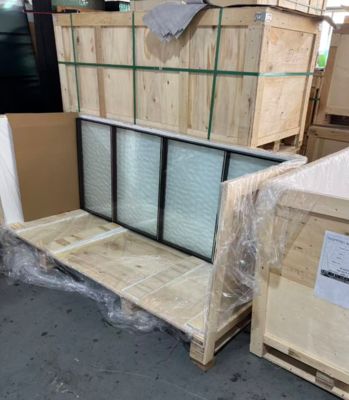 Flemish Insulated Glass " Thickness With Horizontal Partition Strip For Fiberglass Doors