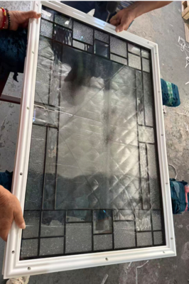 Đồ kính trang trí tùy chỉnh với khung cho cửa ra vào