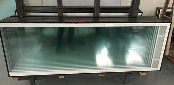 Mành 25,4mm giữa kính hình dạng phẳng Mành cho cửa sân hiên Cách nhiệt OEM